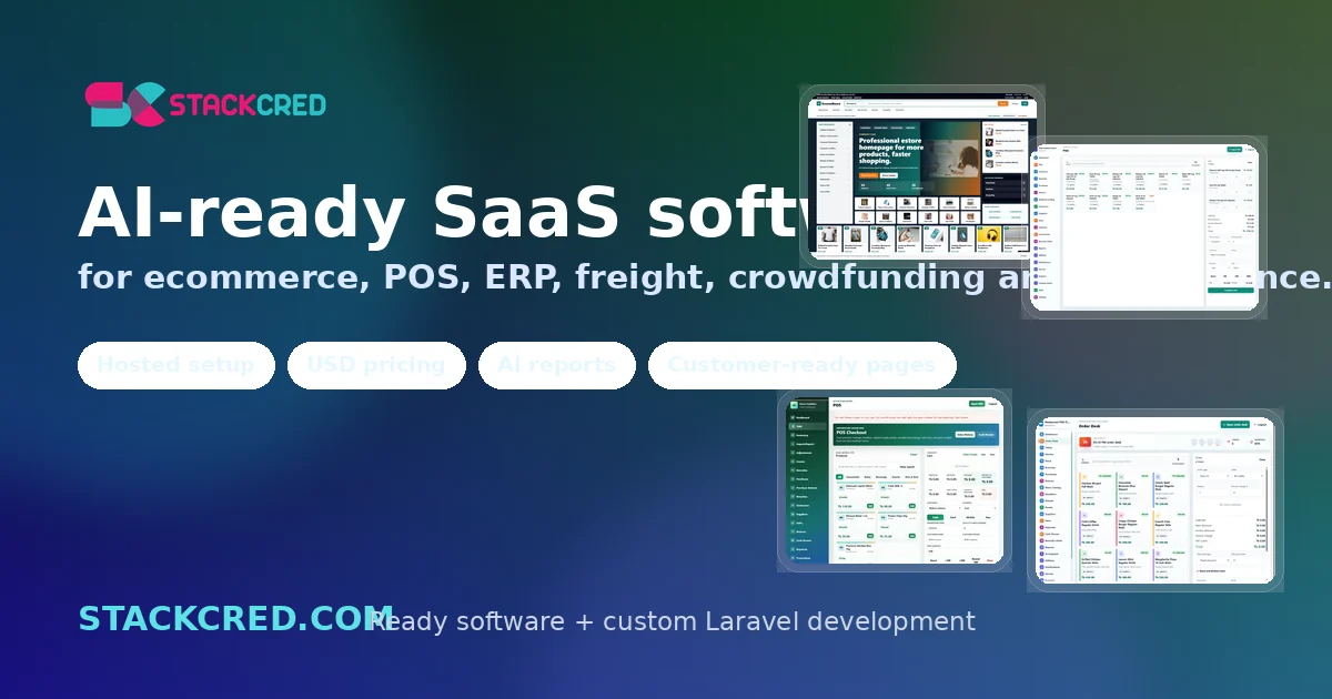 STACKCRED SaaS software product suite preview